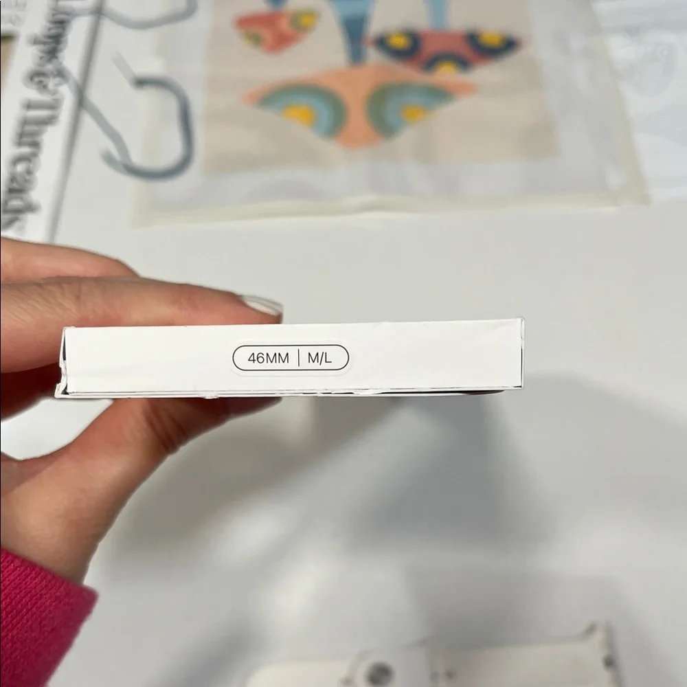 Apple White Wristband - Series 10 - 46MM. “Light Blush” color. BRAND NEW